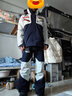 体拓（TITTALLON） 专业双板滑雪服套装A-Way1.0 防水防风保暖滑雪服滑雪裤队服男 藏青色-套装 L 实拍图