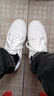 特步情侣男女板鞋小白鞋空军一号冬季革面保暖运动板鞋休闲鞋 实拍图