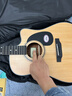 萨伽（SAGA）吉他云杉木SF600C原木色入门民谣41英寸吉它 初学推荐送礼包教学 实拍图