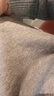 NVWNK鄂尔多市产100%纯羊毛绒衫男士冬季半高领加厚打底针织衫高档毛衣 半高领灰色 M 165建议90-120斤 实拍图