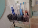 四季沐歌浴室置物架卫生间牙刷架浴室挂件挂钩枪灰多功能免打孔收纳架 实拍图