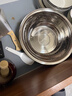 京东京造304不锈钢盆筛组合五件套大套 洗菜盆调料和面盆腌肉盆米筛洗菜沥水篮 实拍图