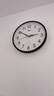 康巴丝（Compas）挂钟客厅 简约静音客厅石英钟表挂墙时钟 c2866 黑色 30.5cm直径 实拍图