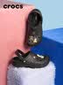 卡骆驰（CROCS）贝雅克骆格保暖拖鞋|205969 黑色-060 37/38(230mm)  实拍图