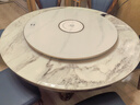 芝梵饭菜保温板加热菜板保温板暖菜板家用带电磁炉火锅暖菜板+火锅+自动旋转家庭旋转餐桌加热转盘 大理石纹银边丨88CM【电动手动转】3000W火锅 实拍图