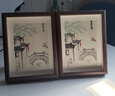 墨斗鱼8寸木质中空相框 摆台画框装裱相框挂墙木制相框胡桃色新年礼物 实拍图