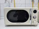 格兰仕（Galanz）复古微波炉 家用小型20L迷你 奶油风百搭复古 易清洁大平板 自动菜单 700瓦省电KAW0-SF2 实拍图