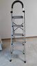 杜邦（DU PONT）梯子家用折叠铝合金梯加厚人字梯登高梯爬步安全梯扶梯楼银色5步 实拍图