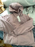 优衣库女装双面穿防风摇粒绒拉链连帽外套户外防水冬季新款479697 479697/11粉红色 XL 实拍图