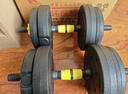 华亚（HUAYA） 哑铃男士杠铃套装可调节环保包胶手铃亚玲家用运动锻炼健身器材 一副两只总重40kg两用款【资深健身】 实拍图