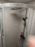 九牧（JOMOO）淋浴花洒套装自动除垢方形大顶喷带增压喷枪钢琴按键大置物淋浴器 【琴键双控置物花洒】枪灰36602 实拍图