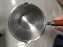 热油小锅泼油锅加厚不锈钢木柄防烫带刻度双倒流口不挂油无涂层 【木柄】爆款300ml 实拍图