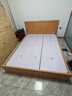 全友家居 现代简约主卧室木板床1.5x2米北欧原木色双人板式床政府补贴 实拍图