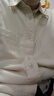 优衣库男女装法兰绒衬衫长袖衬衣纯棉薄外套25新款478118 478118/01乳白色 XL 实拍图