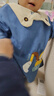 儿童罩衣男宝宝秋冬防水防脏灯芯绒反穿婴儿吃饭衣围兜幼儿园护衣 6807挖掘机 浅蓝 120码（建议3-4岁） 实拍图