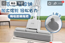 妙洁胶棉拖把27cm杆长122共1头滚轮式懒人家用一拖净免手洗海绵吸水 实拍图