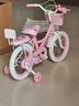 紫榕 儿童自行车女孩单车3-8岁公主款脚踏车男女宝宝小孩童车 公主粉【送货上门】加厚白胎升级 14寸 适合90-110cm 实拍图