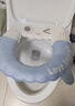 雅高马桶垫坐便垫 秋冬马桶圈防水反复水洗贴家用保暖粘贴式EVA2个装 实拍图