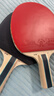 京东京造 雨燕一星乒乓球拍双拍2只装横直对拍训练套装双面反胶1星 横直板 实拍图