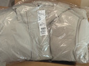 优衣库合作款/女装男装PUFFTECH空气棉服连帽外套480064 02 浅灰色 M 实拍图