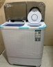奥克斯（AUX）洗衣机半自动家用双缸双桶大容量小型租房宿舍波轮双杠强力去污省水电 【国补】13公斤【洗8+脱5+终身联保】黑色 实拍图