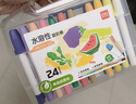 得力（deli）24色圆杆食品级水溶性旋彩棒可水洗不脏手蜡笔炫彩棒幼儿画画色画女孩儿童礼物 实拍图
