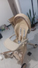 semmook遛娃神器婴儿推车0-6岁用折叠可坐可躺带减震双向高景观溜娃车 香槟金【挡风皮质遮阳棚】【弓形稳固车架】 实拍图