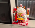 侑家良品 12寸招财猫 热门商品招财摆件乔迁开业礼物自动摇手大号发财猫 实拍图