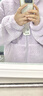京东京造【10A抗菌】抗静电珊瑚绒睡衣女士睡衣保暖家居服情侣套装粉紫XL 实拍图