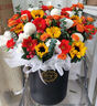 冉子花坊鲜花速递同城配送向日葵混搭抱抱桶玫瑰送女友爱人生日礼物真鲜花 抱抱桶混搭 实拍图