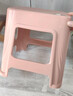 网红塑料凳子30.5cm客厅防滑凳餐桌凳简约可摞叠便携凳浴室凳 粉色【两种款式随机发】 （一个装） 实拍图