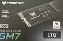 宏碁掠夺者（PREDATOR）1TB SSD固态硬盘 M.2接口(NVMe协议) GM7系列｜NVMe PCIe 4.0读速7200MB/s  AI电脑存储配件 实拍图