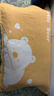 金号A类纯棉抗菌枕巾全棉加厚柔软枕头巾1条  纱布+毛圈  双面可用 实拍图