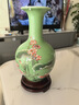 傲世景德镇陶瓷器新中式花瓶工艺品客厅摆件酒柜玄关茶室博古架装饰品 豆青釉清荷赏瓶+底座 实拍图