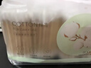 名创优品（MINISO）棉签便携装棉棒化妆掏耳棉花棒圆头+尖头双头设计200支*12小袋 实拍图