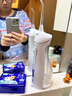 博皓（prooral）冲牙器便携家用洗牙器牙齿冲洗器水牙线正畸专用电动洁牙器牙石牙垢清洁器医用口腔清洗器  5025 白色 实拍图
