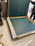 双鱼（DOUBLE FISH）专业乒乓球桌标准比赛训练室内家用训练球桌可折叠式乒乓球台案子 226G 有轮22MM面板/墨绿台面/可折叠移动 实拍图