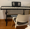 特伦斯（Terence）V60折叠重锤电钢琴88键电子钢琴成人儿童入门考级演出便携式电钢 V60典雅黑色+原装便携琴包+单踏板 实拍图