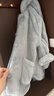 芬腾睡衣女双面暖绒防静电新款保暖翻领开衫宽松情侣家居服 实拍图
