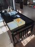 百裕达茶台套装家用小型办公室功夫实木茶桌椅组合一套简约客厅阳台茶几 【小石头】1.5米+1围+4月牙椅 豪华实木茶桌椅组合 实拍图