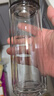 希诺（heenoor）双层玻璃杯男家用商务办公泡茶杯子过滤车载水杯XN-9302 345mL 实拍图