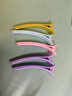 彩色一字夹洗漱化妆发夹无痕边夹碎发刘海鸭嘴夹可爱发饰TS67 彩色一字夹5个颜色随机 实拍图