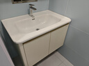 九牧（JOMOO）铝合金浴室柜陶瓷一体盆洗脸盆柜组合80cm A2736-74AT-3 实拍图