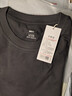 京东京造【情侣纯棉T】t恤男男女秋季新款衣服打底衫长袖 深灰 XL 实拍图