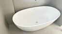 九牧（JOMOO）卫浴人造石浴缸家用成人独立式薄边洗澡泡澡池深泡椭圆形浴池缸 1.6m椭圆人造石浴缸YC12616 实拍图