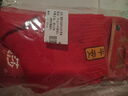 浪莎本命年红袜子男 纯棉马年结婚喜庆女过年大红色中筒男袜全棉女袜 实拍图