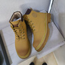 H8马丁靴男2025新款情侣女真皮户外登山鞋高帮工装鞋子英伦风大黄靴 K-大黄靴【二层牛皮】 42 男码 实拍图