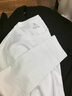 布先生明星同款长袖T恤男士小白T内搭 长袖标准T-圆领-白色 M(170) 实拍图