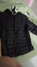 鸭鸭（YAYA）佟丽娅同款轻薄羽绒服女新款冬季短款圆领内胆修身时尚薄外套男 黑色【男款无领YE3C700311Y】 3XL 【建议140-155斤】 实拍图
