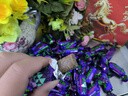 胜屿俄罗斯风味紫皮糖批发糖果婚庆喜糖夹心巧克力酥糖休闲零食品1斤 实拍图